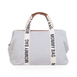 Childhome® Mommy Bag Nursery Bag Signature Canvas Off White