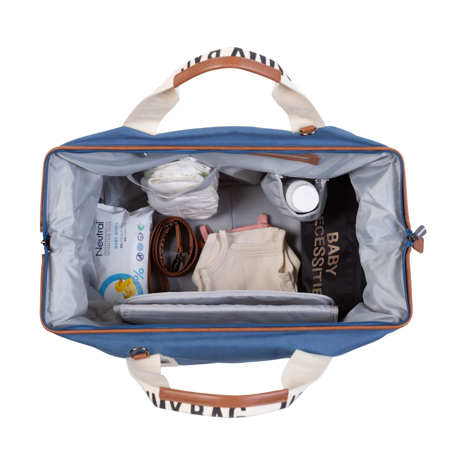 Childhome® Mommy Bag Nursery Bag Signature Canvas Indigo – Bild 4