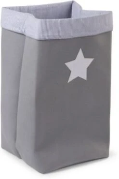 CHILDHOME Korb Canvas, Grau, 32x32x60 Cm