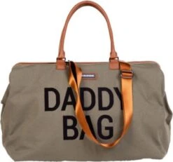 CHILDHOME Wickeltasche DADDY BAG BIG, Pflegerucksack, Canvas Kaki