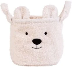 CHILDHOME Aufbewahrungkorb TEDDY, 25 X 20 X 20 Cm, Altweiß
