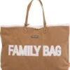 CHILDHOME Wickeltasche Family Bag Velours, Braun