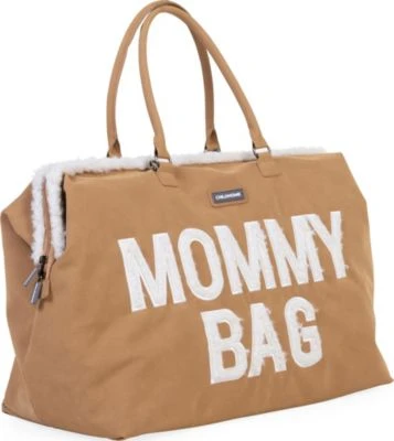 CHILDHOME Wickeltasche Mommy Bag Velours, Braun – Bild 3