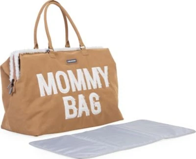 CHILDHOME Wickeltasche Mommy Bag Velours, Braun – Bild 6