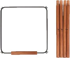 Childhome Extra Lange Füße + Fußstütze Für Evolu 2 Hochstuhl, Nuss/schwarz