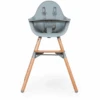 CHILDHOME Hochstuhl Evolu 2 Natur / Mint 2 In 1 + Ring