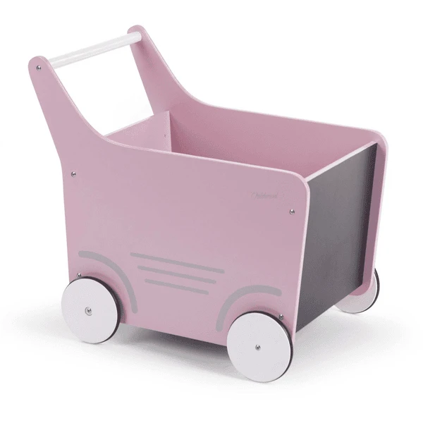 CHILDHOME Holzwagen Rosa