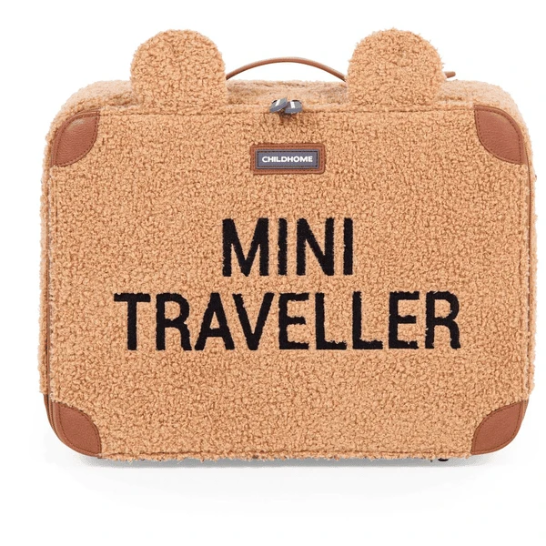 CHILDHOME Kinderkoffer Mini Traveller Teddy Braun