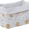 Childhome Korb Canvas, Punkte Gold, Weiß, 32x20x20 Cm