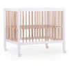 CHILDHOME Laufgitter 97 Weiß Natur 75 X 95 Cm + Räder