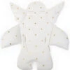 Childhome Sitzkissen Engel, Punkte Gold, Weiß