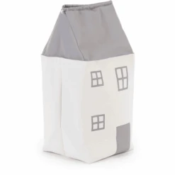 CHILDHOME Spielzeugtasche Haus Grau-ecru