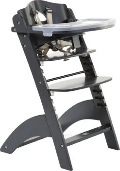 Childhome Treppenstuhl Lambda 3, Inkl. Brett, Anthrazit