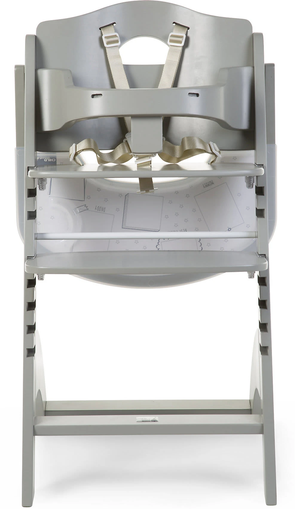 Childhome Treppenstuhl Lambda 3, Inkl. Brett, Grau – Bild 4