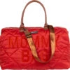 Childhome Wickeltasche MOMMY BAG, Gesteppt, Rot