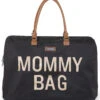 Childhome Wickeltasche Mommy Bag, Schwarz/gold