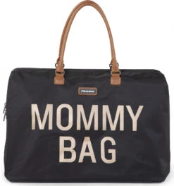 Childhome Wickeltasche Mommy Bag, Schwarz/gold